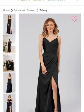 Kennedy Blue - Tiffany - Black Satin